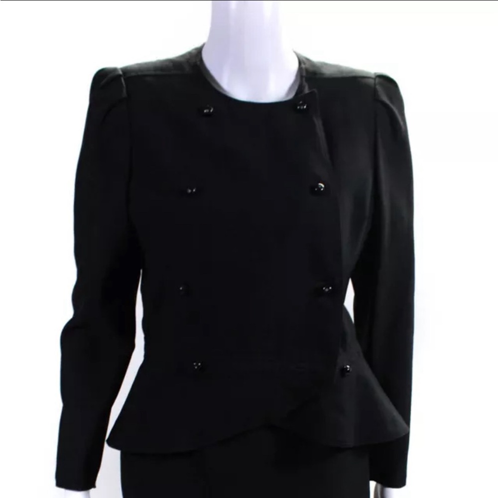 Chloe Women’s Wool Two-Piece Double Breast Skirt Suit